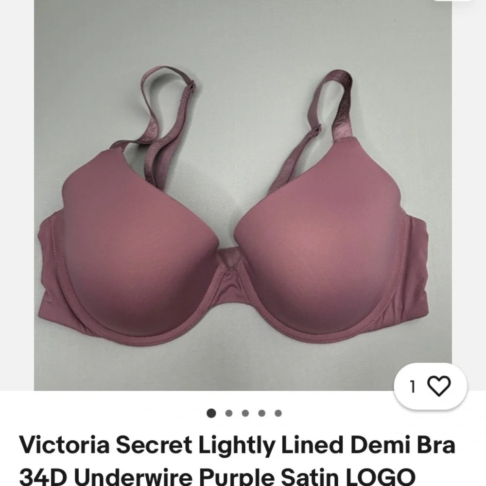 Victoria's Secret Mauve Lightly Lined Demi Bra 34Dd - Picture 1 of 1